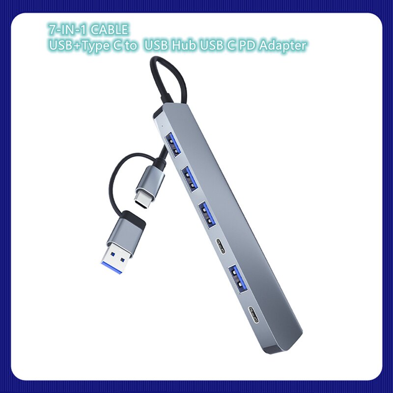 USB C Hub Supplier - New 7-in-1 Splitter Docking Station