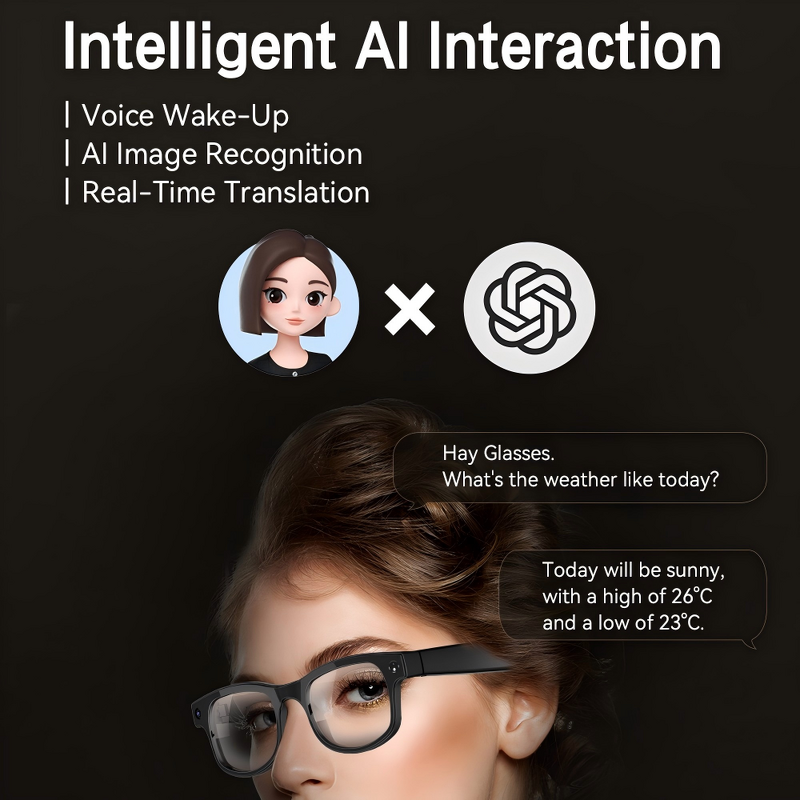 AI Camera Sunglasses Manufacturer - 800W HD Lens Wireless