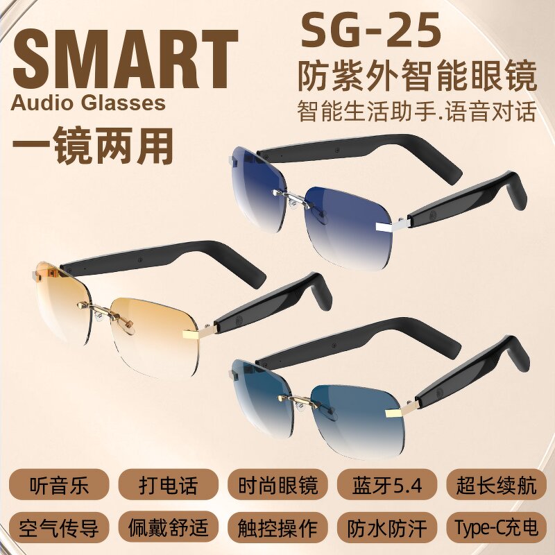 Smart Audio Glasses Manufacturer - SG-25 Pro Stylish Design