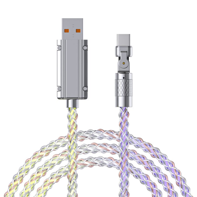 Elbow Data Cable Manufacturer - 180 Rotate RGB Luminous