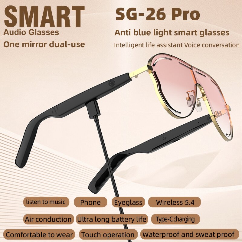 Smart Audio Glasses Supplier - Fashion SG-26 Pro HiFi