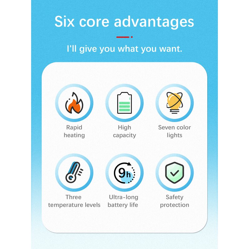 Split-Magnetic Hand Warmer Supplier - 2-Pack Electric Heater