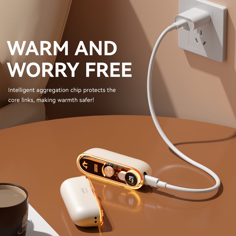 RGB Hand Warmer Supplier - Custom logo 2-in-1 Magnetic