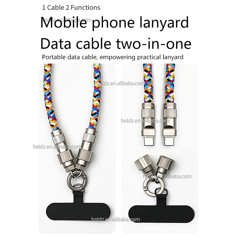 2 in 1 Lanyard Supplier - Universal Chain Type C