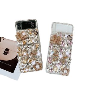 Luxury Phone Case Supplier - Diamond Crystal Flower Chain