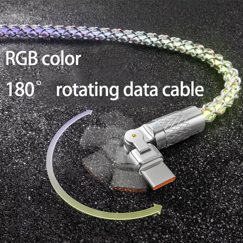 Elbow Data Cable Manufacturer - 180 Rotate RGB Luminous