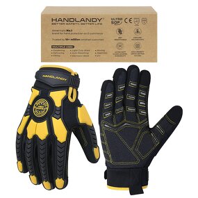 Oil and Gas Gloves Factory - Ready to Ship EN388 Impact Resistance Heavy Duty Industrial