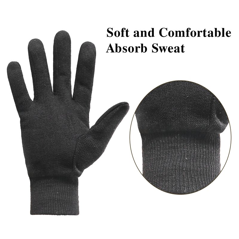 Yard Work Gardening Gloves Supplier - Free Sample Black Soft Comfortable Sweat Cotton Lining DDP/FOB
