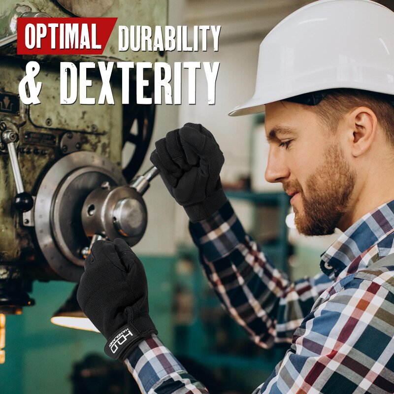 Tactical Gloves Factory - Brand Stock Wholesale Black Microfiber Fabric Touch Screen Mechanic Safety Training