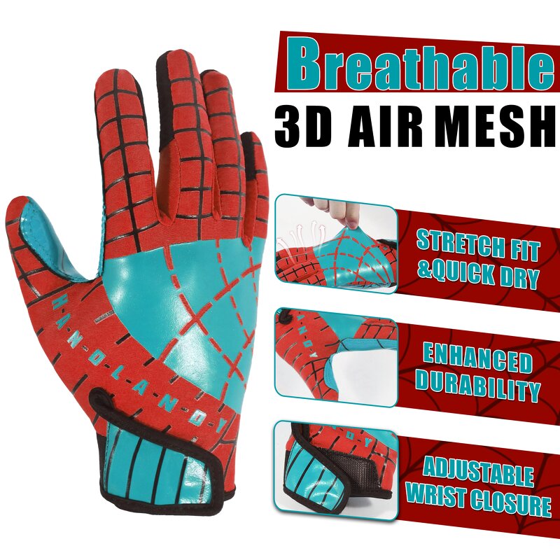 American Football Gloves Supplier - Free Sample Silicone Palm High Grip Breathable Waterproof Durable