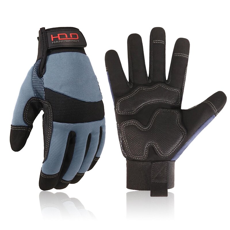 Work Gloves Supplier - Utility Mechanic Anti-vibration Touch Screen Flexible Yard
