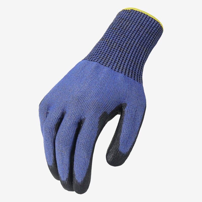 Mechanic Safety Work Gloves Factory - Custom PU Dipping Palm Anti-slip Tungsten Filament Cut Resistance