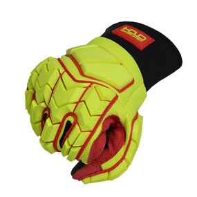 Heavy Duty Work Gloves Manufacturer - PVC Palm Patch TPR Impact Safety Oil Water Resistant