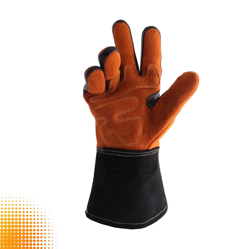 Welding Gloves Factory - Wholesale Crags Short Leather Heat Fire Resistant Tig
