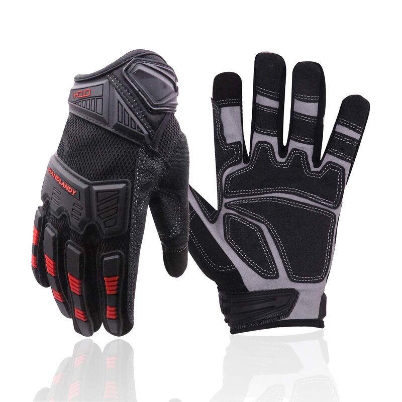 Mechanic Gloves Supplier - U-wrist Cuff Anti Slip Full Finger Working