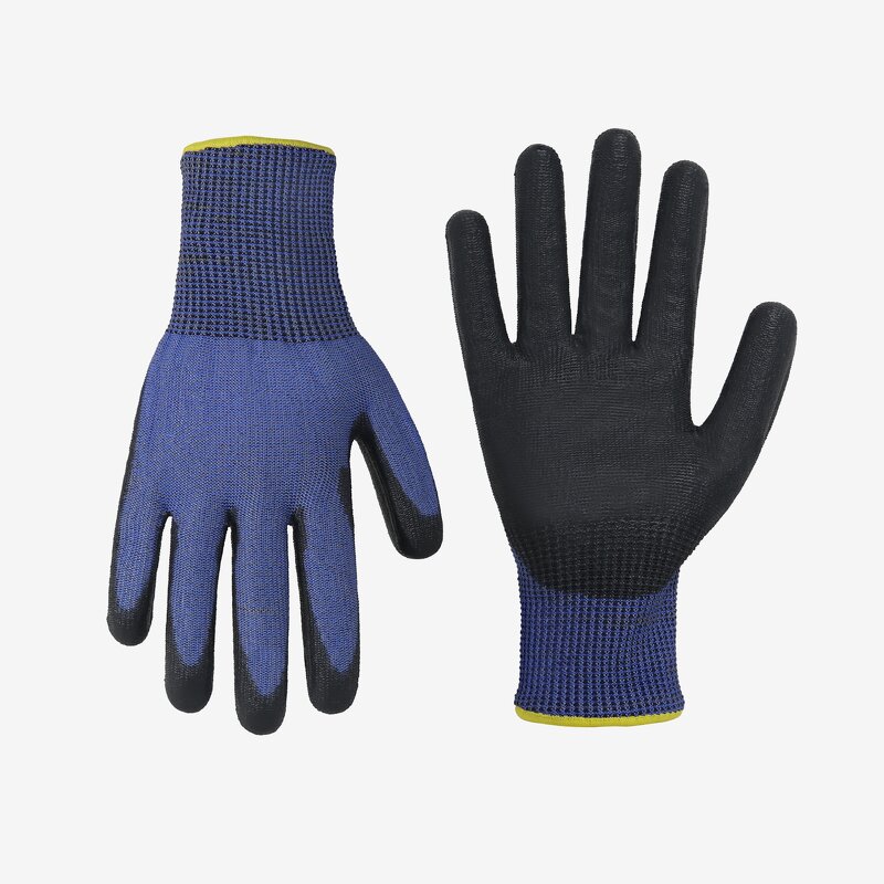 Mechanic Safety Work Gloves Factory - Custom PU Dipping Palm Anti-slip Tungsten Filament Cut Resistance
