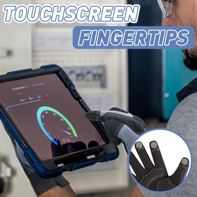 Work Gloves Factory - Utility Mechanic Anti-vibration Touch Screen Flexible