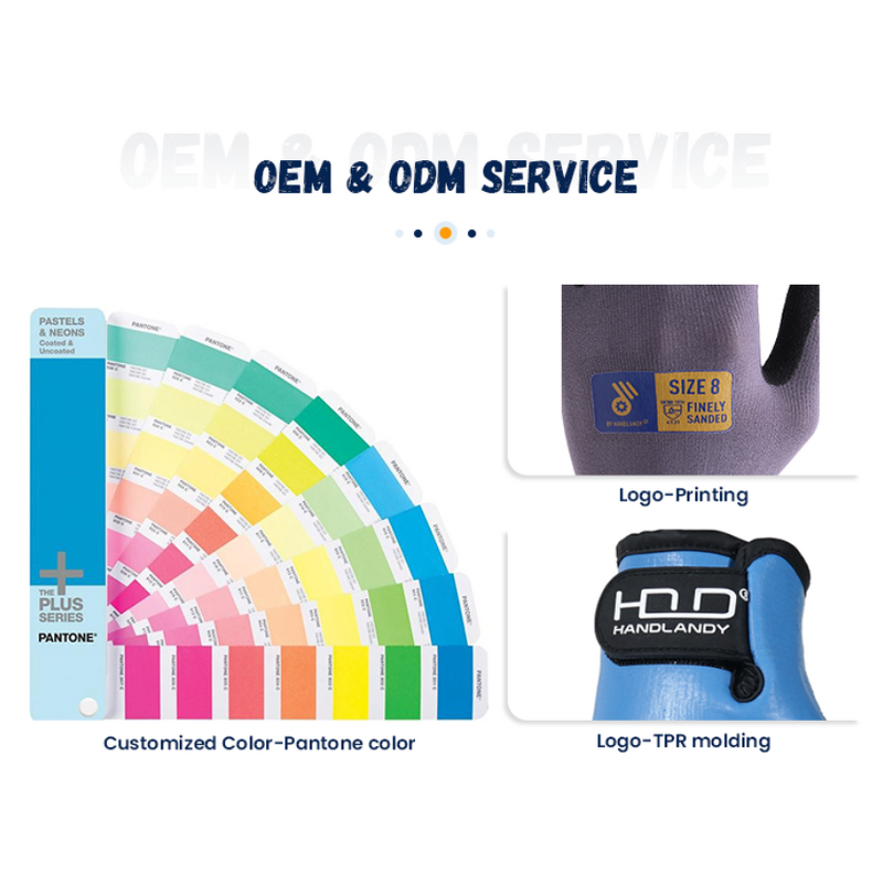 Cut Resistance Gloves Manufacturer - Red CE Level 4 TPR HPPE Sandy Nitrile Oilfield Working