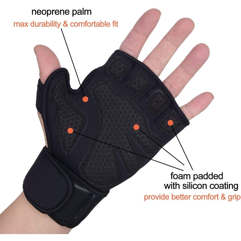 Weight Lifting Gloves Manufacturer - Workout Great Grip Gym Leather Finger Less