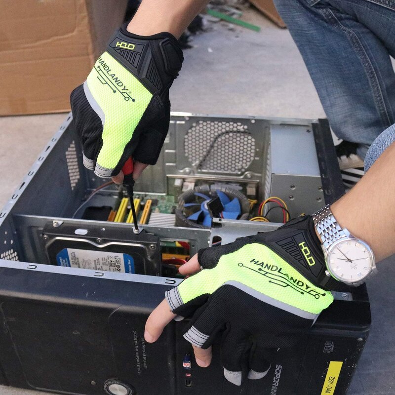 Framer Gloves Factory - U-shape Wrist Open Fingers Carpenter Farm Yard Work Gardening