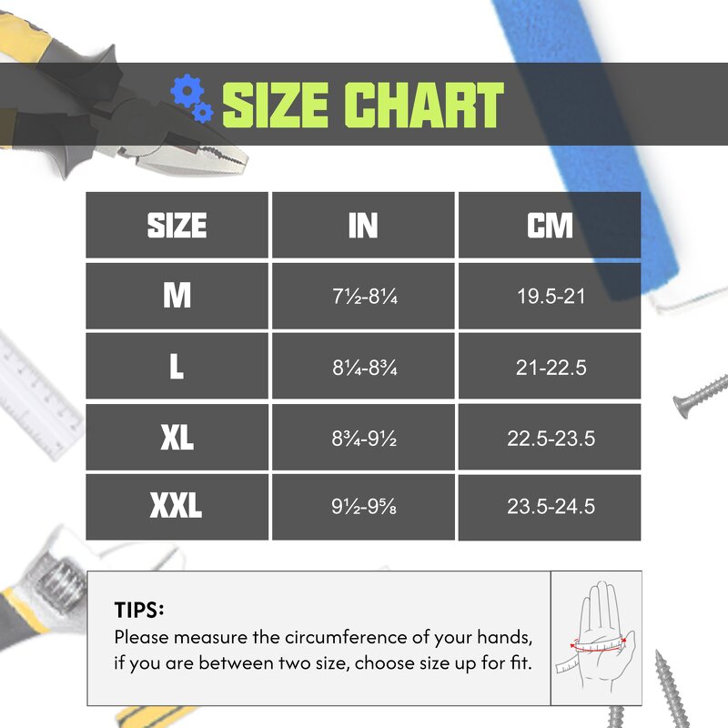 HI-VIS Work Gloves Factory - Men & Women Utility Mechanic Touch Screen Flexible