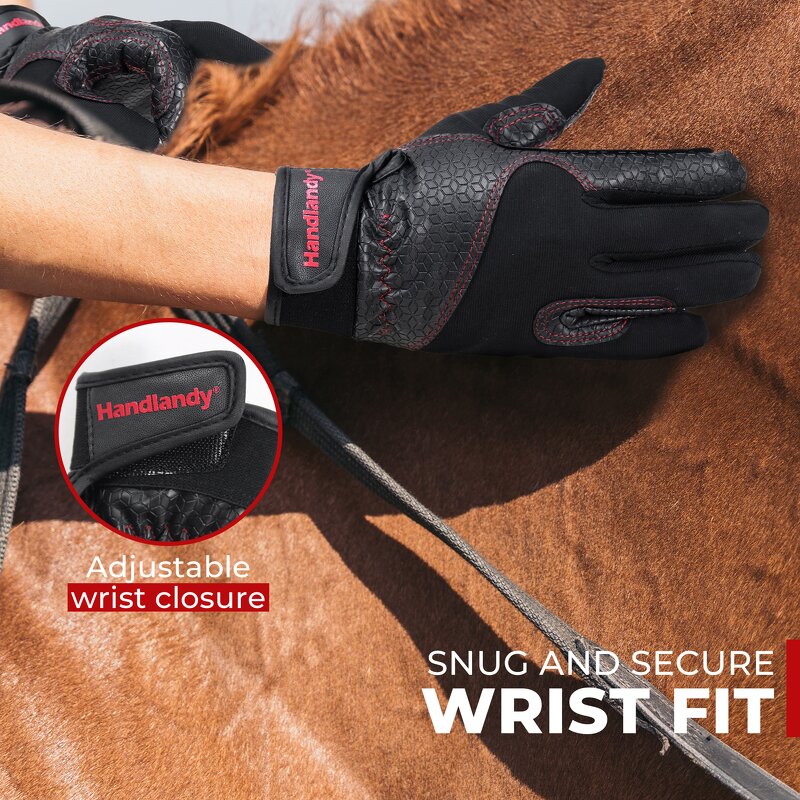 Horse Riding Gloves Supplier - Professional Youth PU Leather Lightweight Windproof Waterproof Anti-Slip