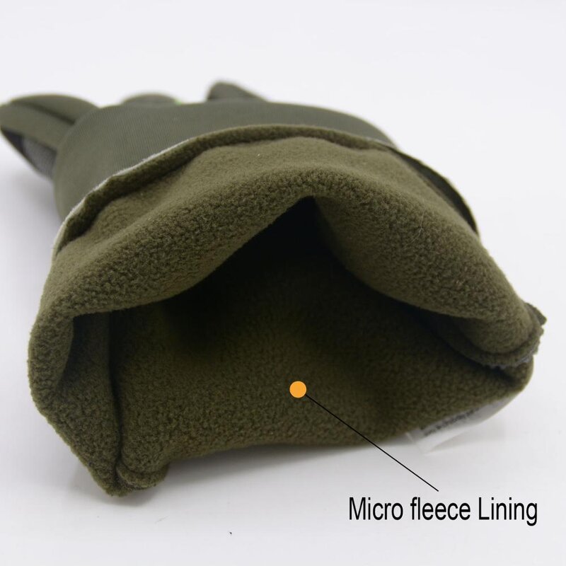 Outdoor Sports Gloves Supplier - Olive Green Windproof Rain Resistant Grip Cycling Touch Screen