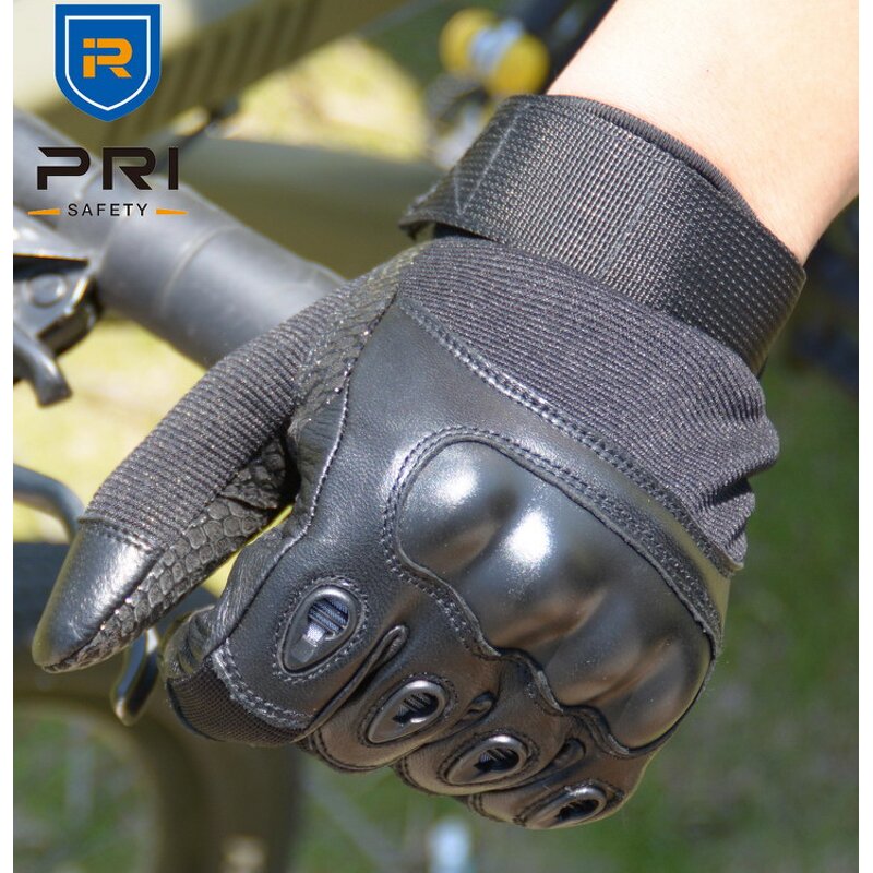 Racing Cycling Gloves Manufacturer - OEM ODM Cabretta Silicone Grip Palm Tactical Leather Hard Knuckle