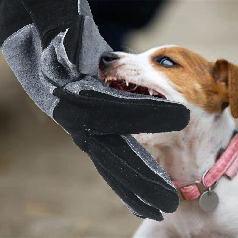 Pet Grooming Gloves Factory - Anti Cat Scratch Thick Long Tear Animal Handling Anti-bite Training