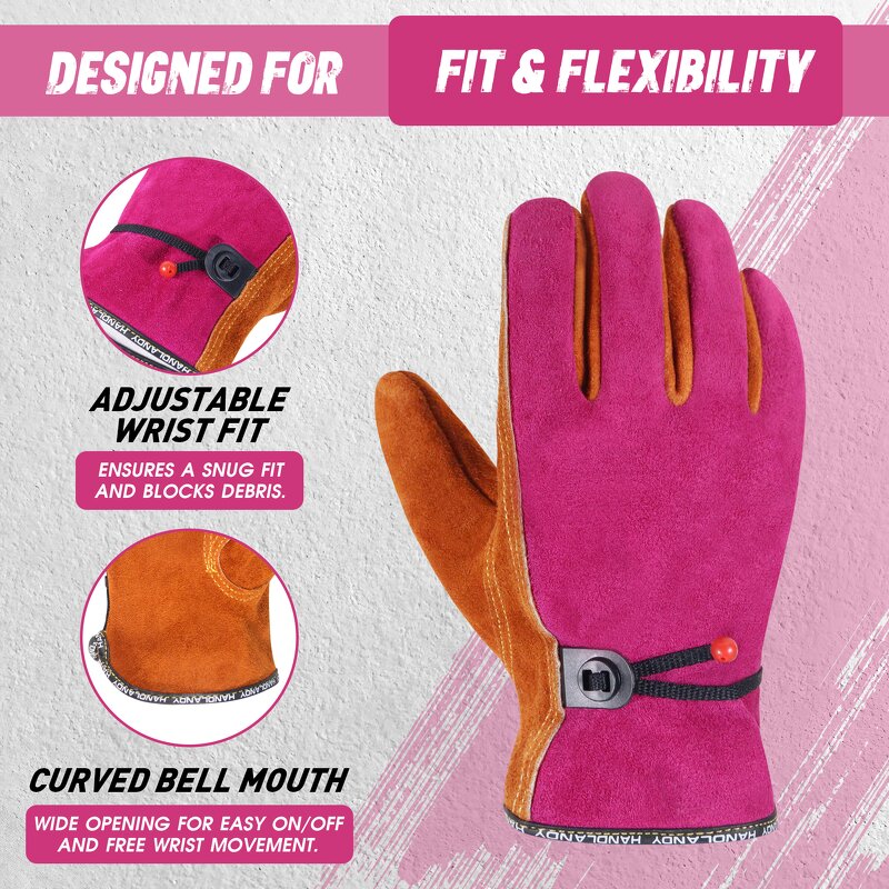 Cowhide Leather Work Gloves Manufacturer - Lightweight Premium Durable Breathable Cotton Lining