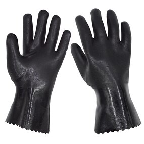 PVC Coated Gloves Manufacturer - Cotton Liner Waterproof Heavy Duty Chemical protection Fishing