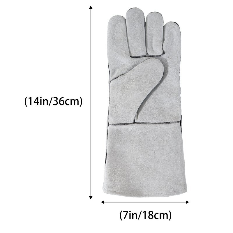 Welding Work Gloves Factory - OEM ODM Split Cowhide Cotton Inside to Keep Warm Durable