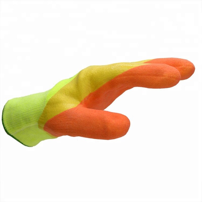 Industrial Nitrile Gloves Manufacturer - Double Dipped Working Orange Scaffolding Hand