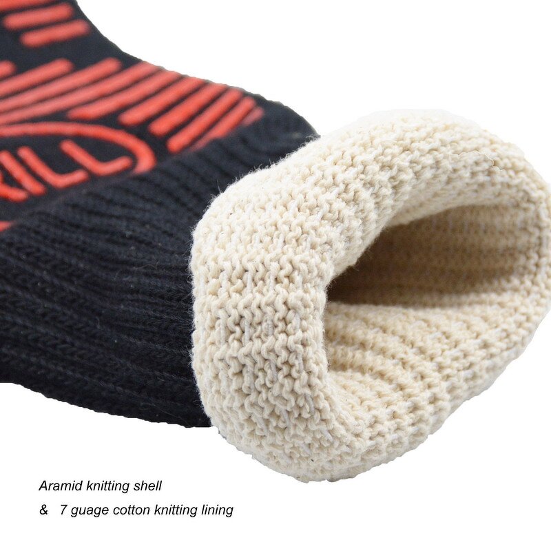 BBQ Grill Gloves Factory - Withstand up to 932F Smoking Oven Heat Resistant Silicone