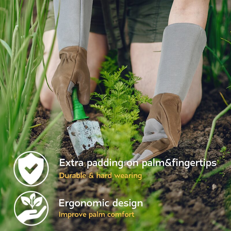 Thornproof Gloves Manufacturer - Hot Selling Durable Cowhide Arm-Length Sleeve EN388 Certified Customized