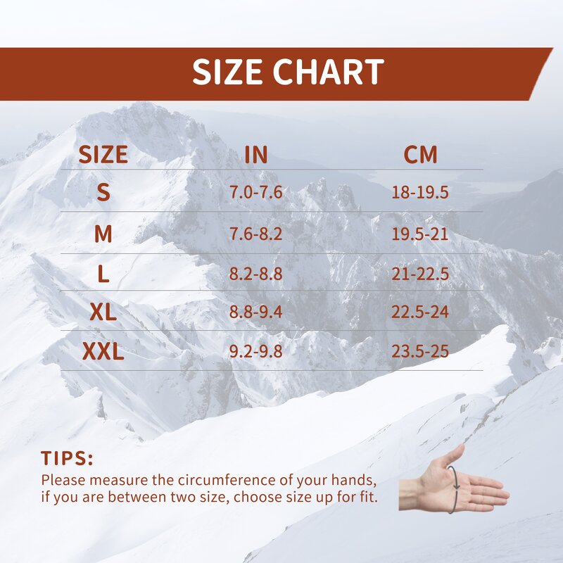 Winter Gloves Manufacturer - Black Waterproof Fabric Palm Coffee Back Elastic Wrist Closure Breathable