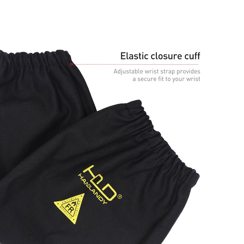 Welding Sleeves Manufacturer - Black One Size Fire Resistant Arm Sleeve Work Protective Heat