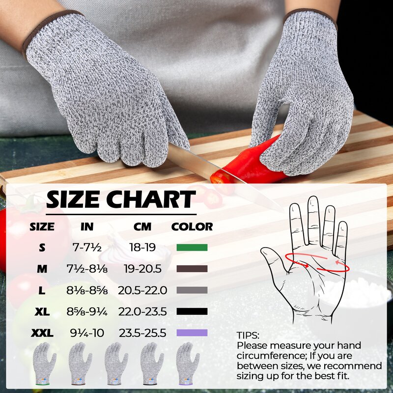 Cut Resistance Gloves Factory - Low MOQ Breathable for Kichen Safety FOB DDP Logistics
