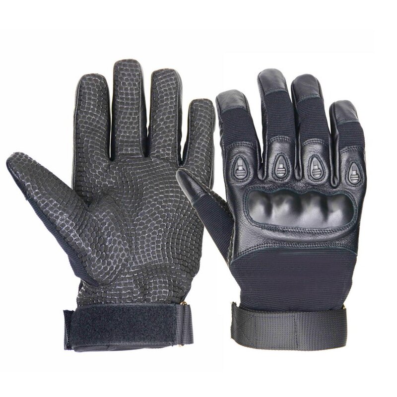 Racing Cycling Gloves Manufacturer - OEM ODM Cabretta Silicone Grip Palm Tactical Leather Hard Knuckle