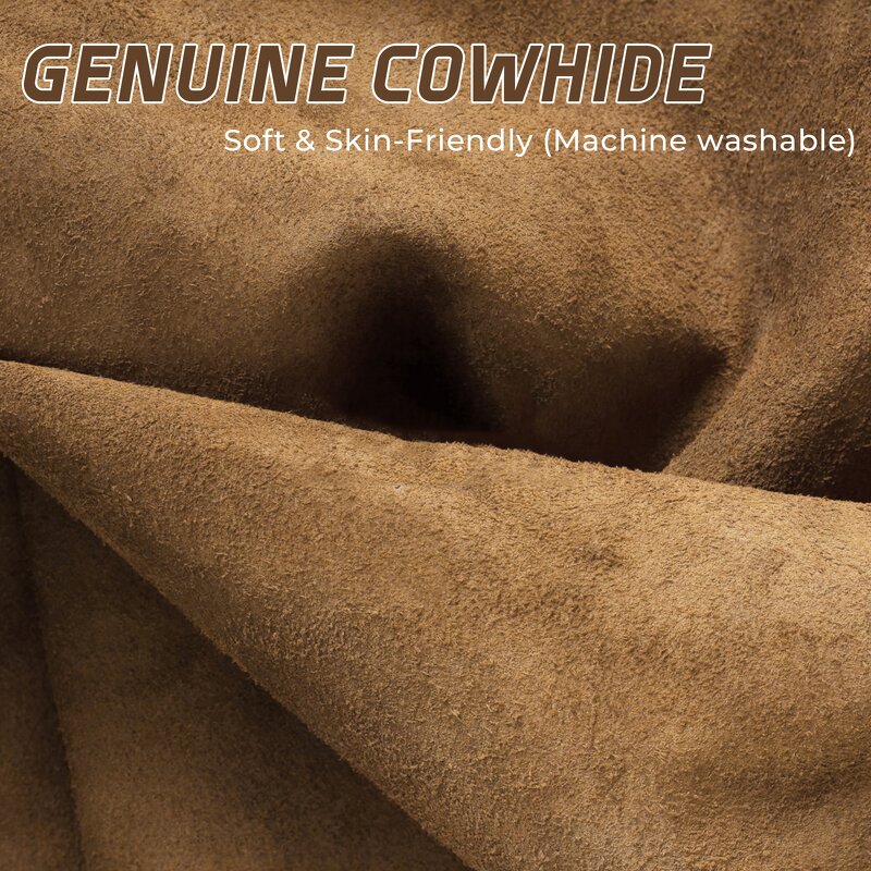 Kids Work Gloves Manufacturer - Custom Logo Genuine Leather Anti-Slip Touch Screen DIY Garden