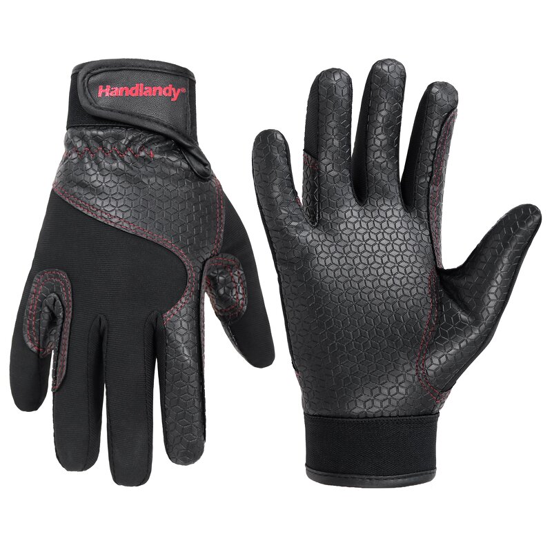 Horse Riding Gloves Supplier - Professional Youth PU Leather Lightweight Windproof Waterproof Anti-Slip