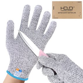Food-Grade Work Gloves Manufacturer - Non-Slip Anti-Cut Youth 10-Needle Gray PE Yarn