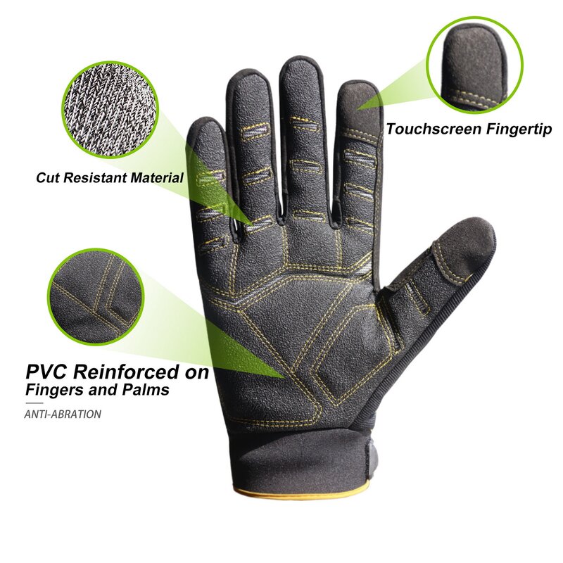 Slip Resistance Work Gloves Supplier - Anti Impact Heavy Duty Industrial Oil and Gas