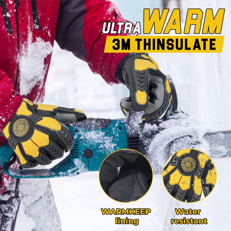 Industrial Work Gloves Supplier - OEM ODM Silicone Coating 3M Thinsulate Mining High Impact