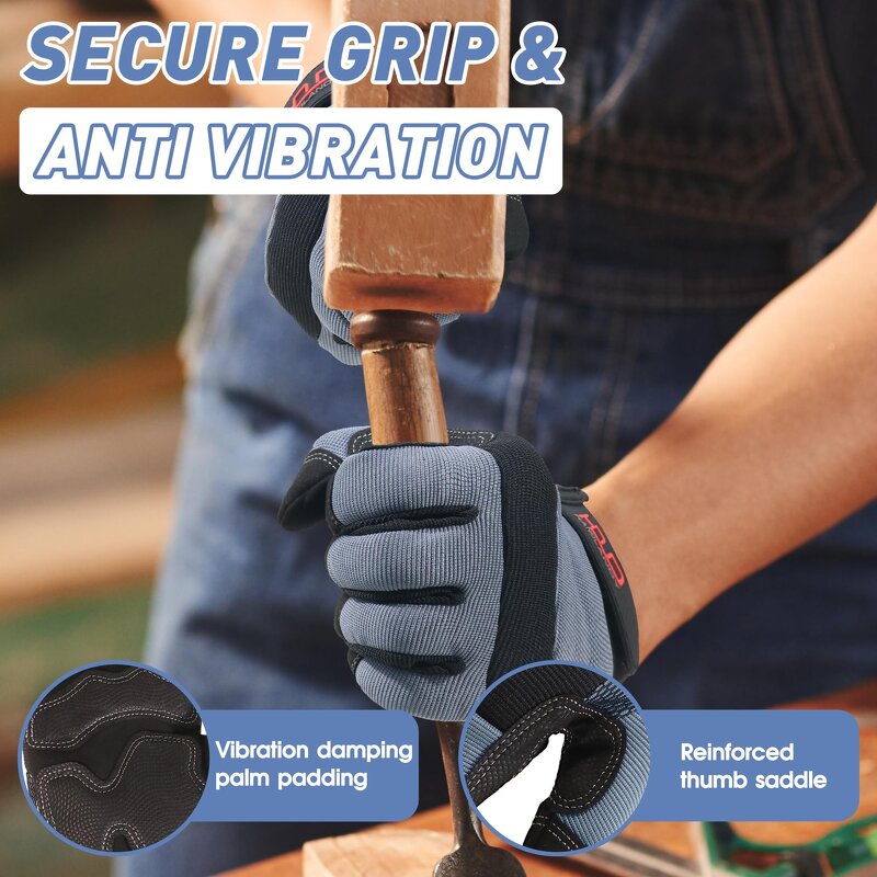 Work Gloves Factory - Utility Mechanic Anti-vibration Touch Screen Flexible
