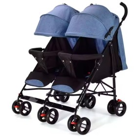 Twins Stroller Trolley New Best Selling Portable Quality Export Ride-on Cars Sunshade Baby Carriage Go Karts Lightweight