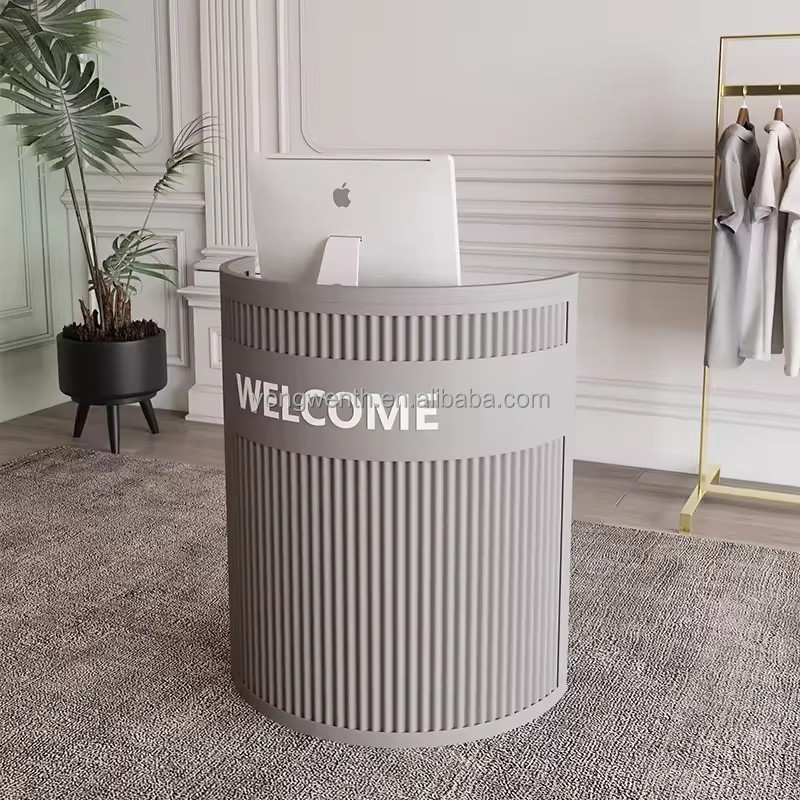 Cash Register Bar Reception Desks Counter Simple Guidance Information Clothing Store Front Welcome Modern Balcao Para Salao