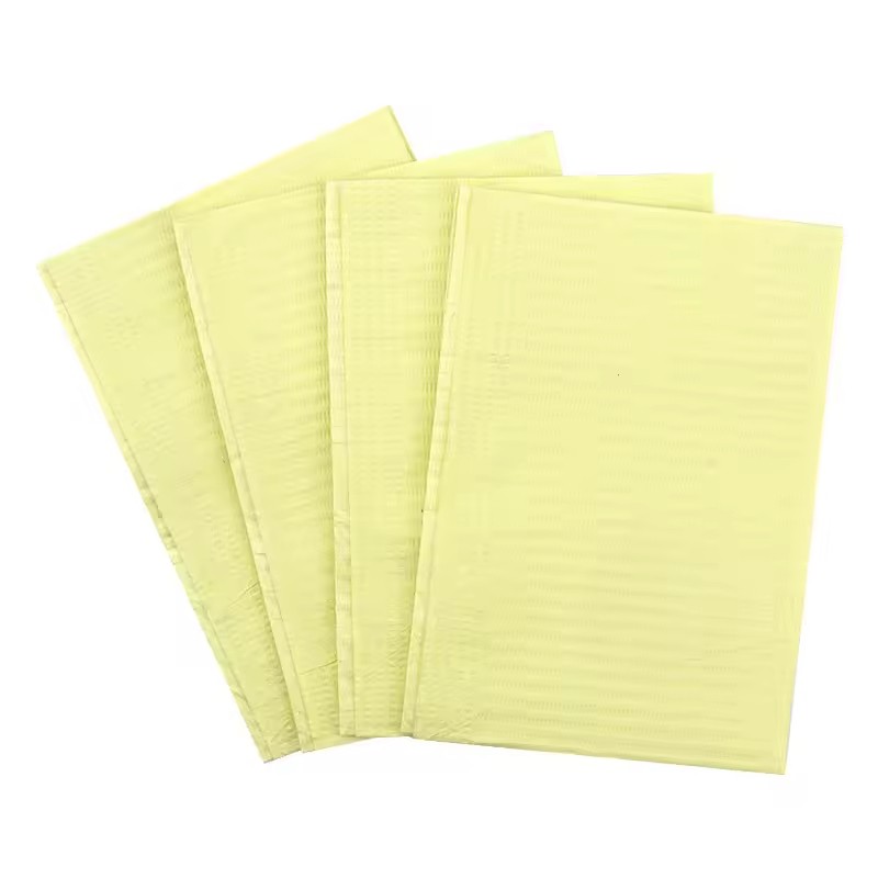 Disposable Nail Manicure Table Mat Pink Waterproof Nail Art Paper 3 Ply Foldable Tatto Bibs Pads Nail Salon Manicure Pad 17inch