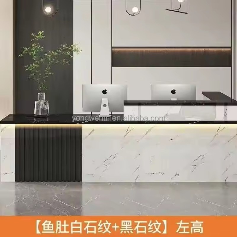 Display Nordic Reception Desks Salon Beauty Modern Purpito Reception Desks Luxury Office Negocio Commercial Furniture