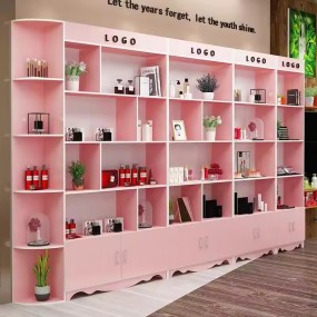 Cosmetics Display Cabinet Beauty Salon Barber Shop Mother and Baby Shop Product Shelf Customized Display Shelf
